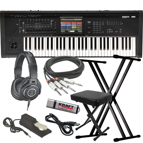 Korg Kronos 3 61-Key Music Workstation KEY ESSENTIALS BUNDLE