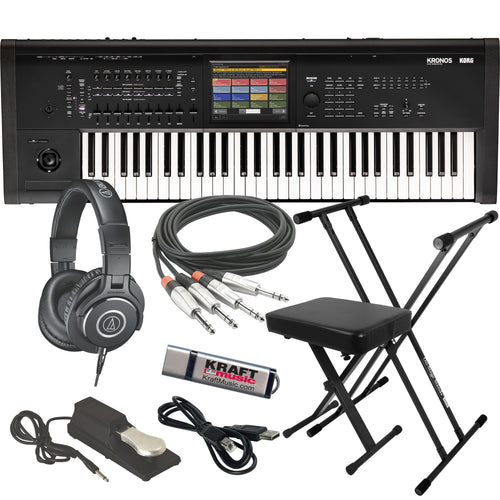 Korg Kronos 3 61-Key Music Workstation KEY ESSENTIALS BUNDLE