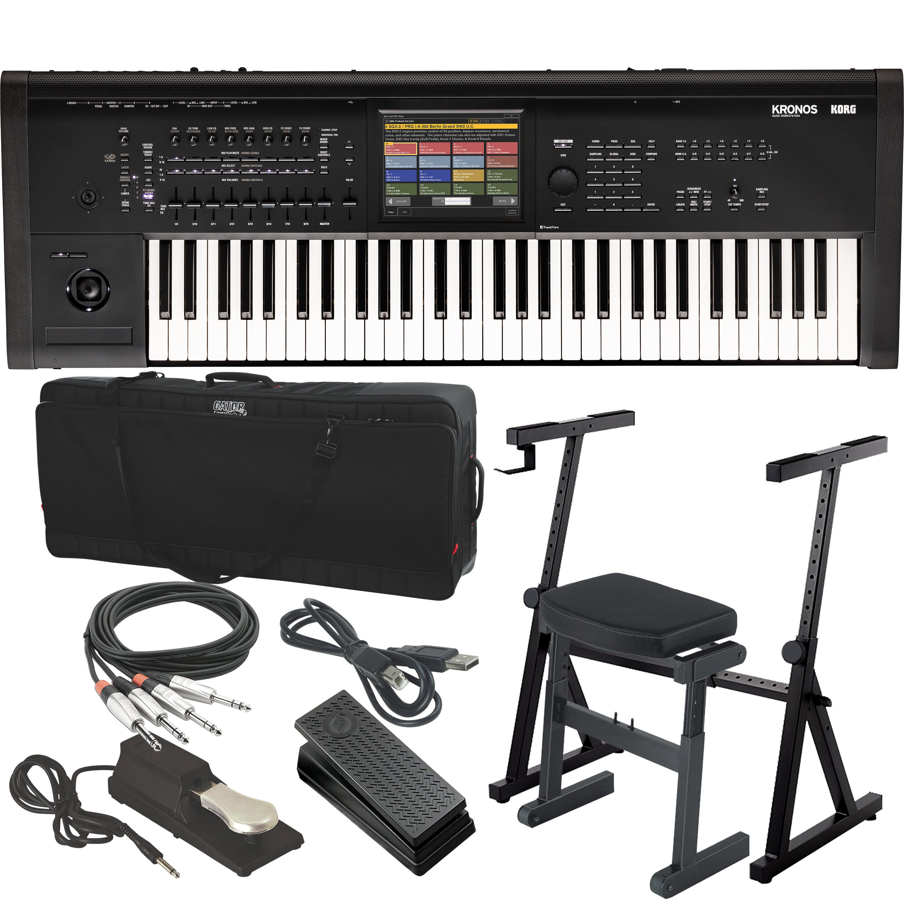 Korg Kronos 3 61-Key Music Workstation STAGE RIG
