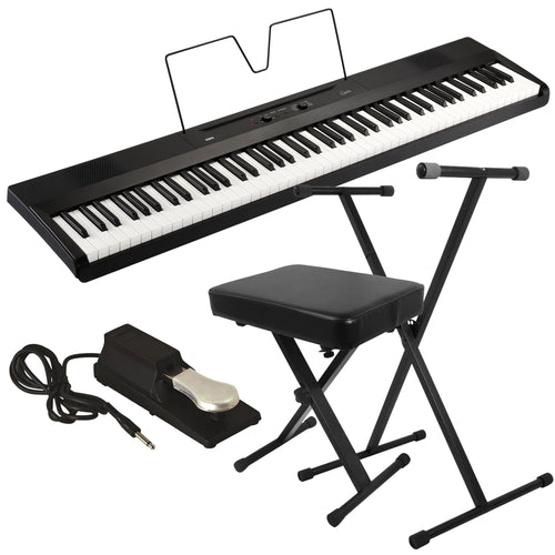 Korg Liano Digital Piano - Black KEY ESSENTIALS BUNDLE