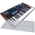 Collage showing components in Korg Multi/Poly Analog Modeling Synthesizer DECKSAVER KIT