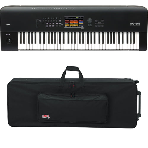 Collage image of the Korg Nautilus 73 Music Workstation CARRY BAG KIT