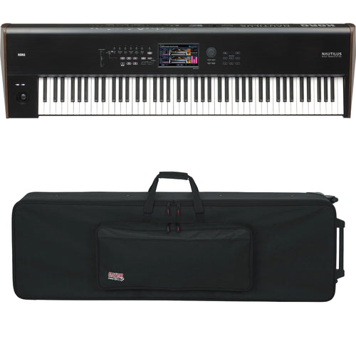 Collage image of the Korg Nautilus 88 Music Workstation CARRY BAG KIT