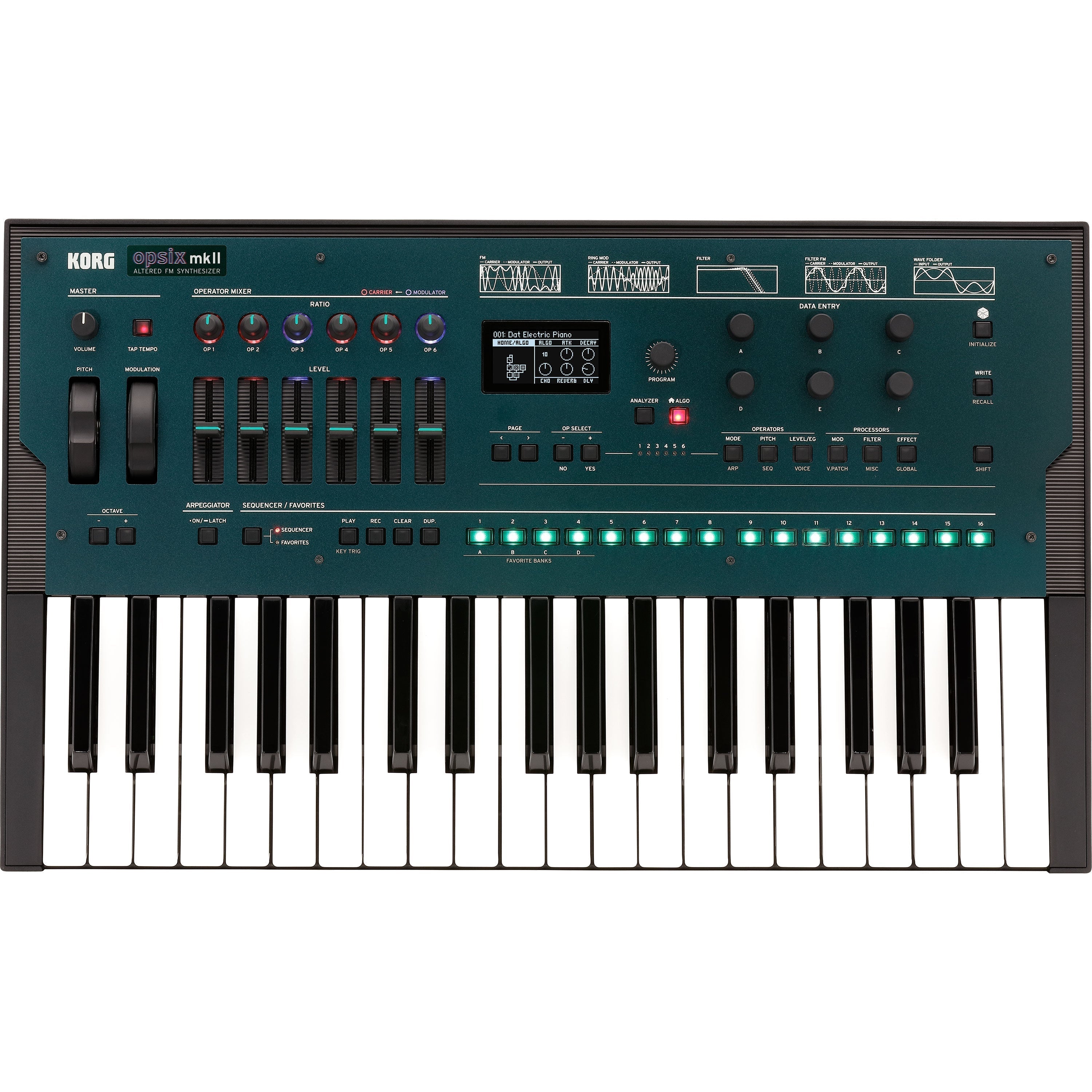 Korg Opsix MkII 37-Key Altered FM Synthesizer DECKSAVER KIT