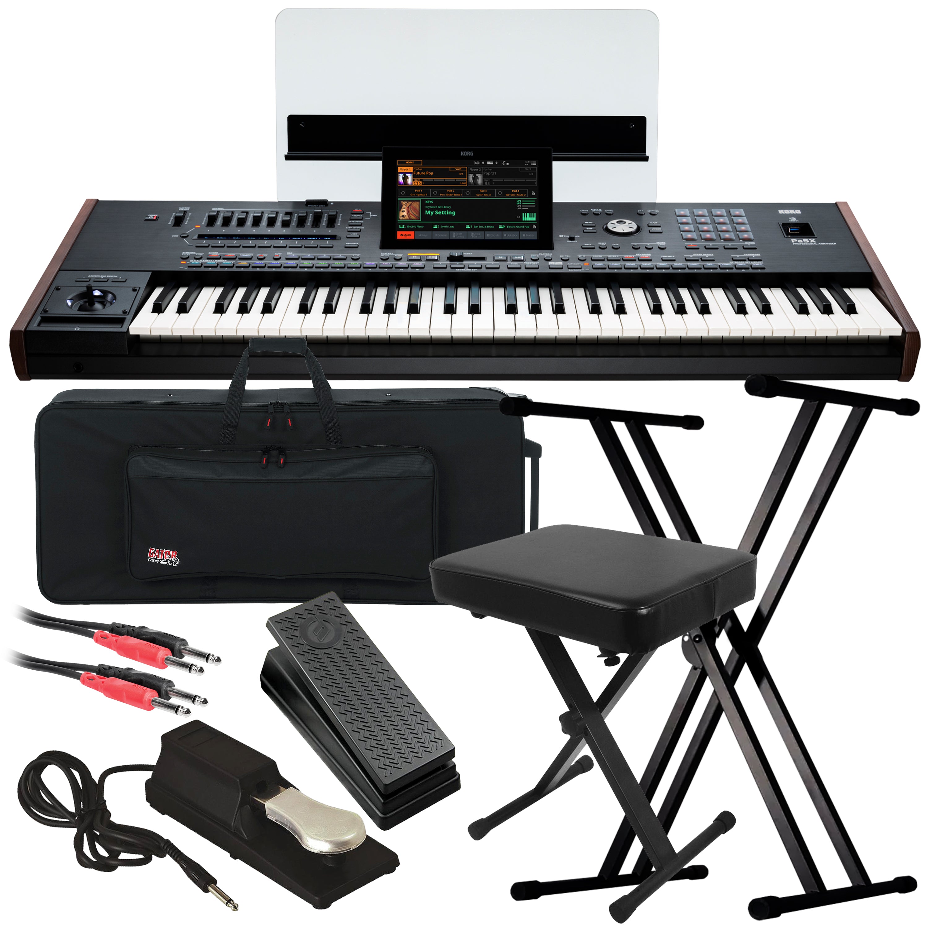 Korg PA5X 61-key Professional Arranger Workstation Keyboard STAGE KIT