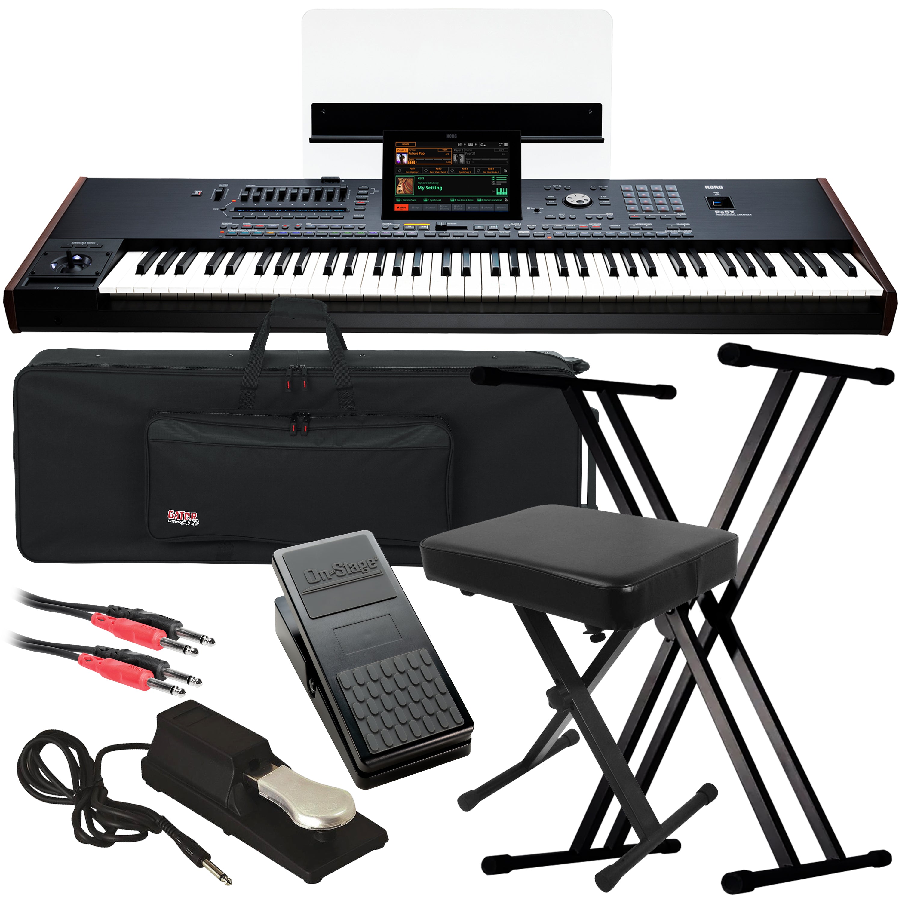 Korg PA5X 76-key Professional Arranger Workstation Keyboard STAGE KIT