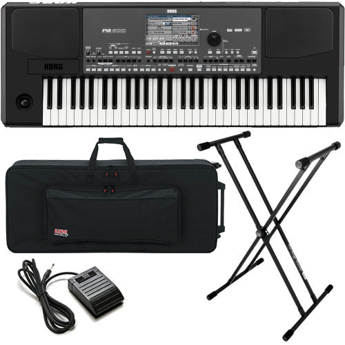 korg pa600 professional arranger keyboard stage essentials bundle