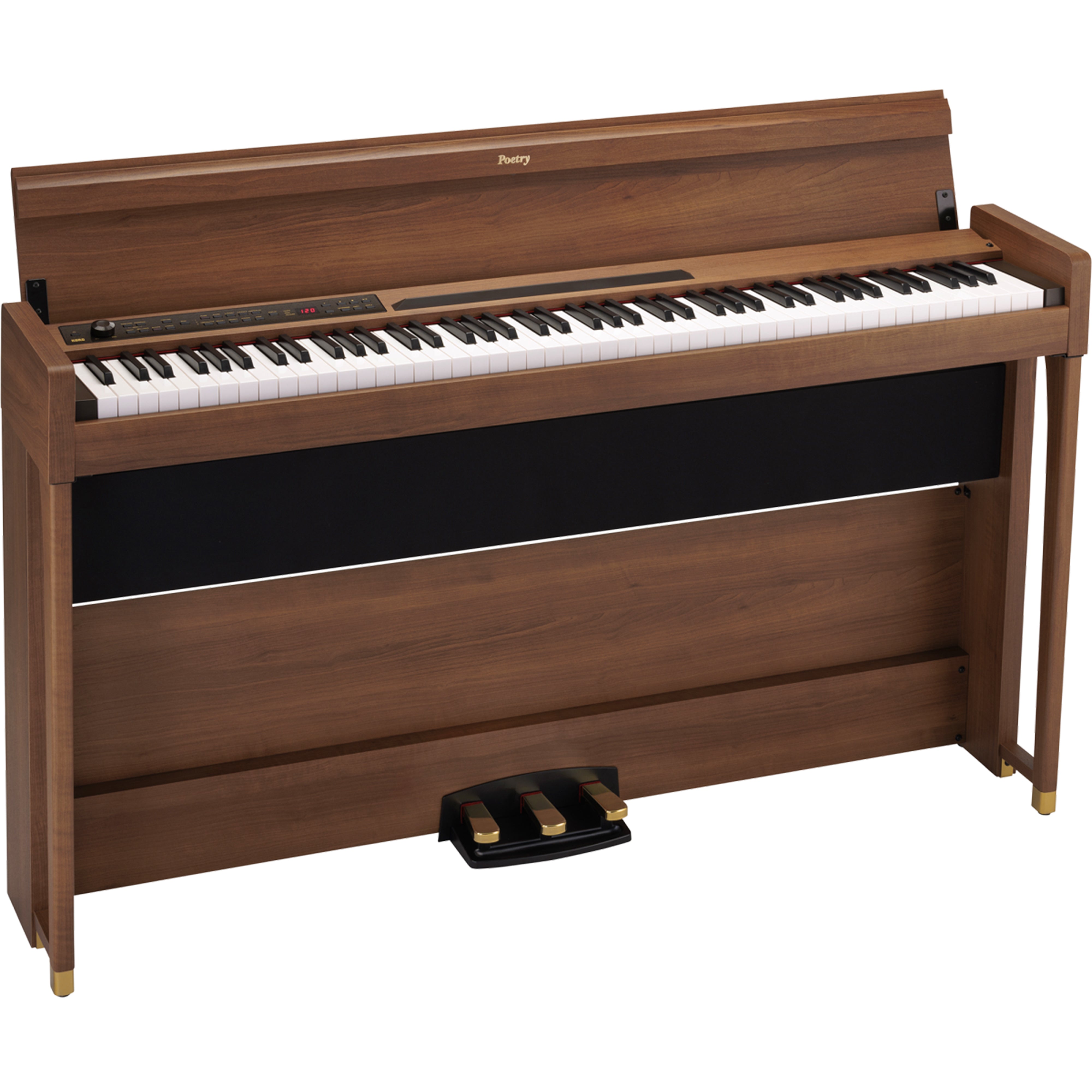 Korg Poetry Chopin-Inspired Digital Piano - Brown - right angle