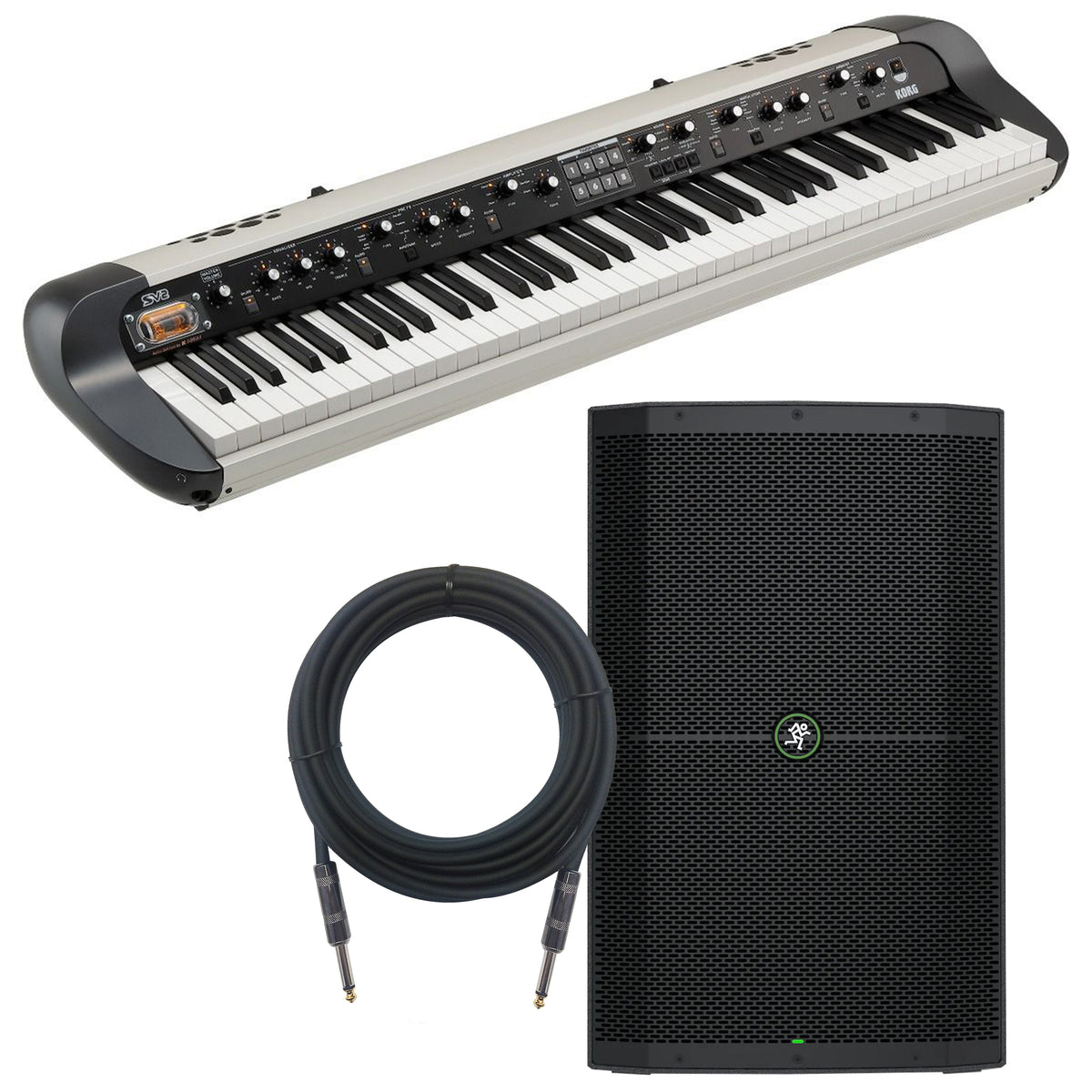 Korg SV-2S 73 Stage Vintage Piano - Vintage Creme MONITOR KIT