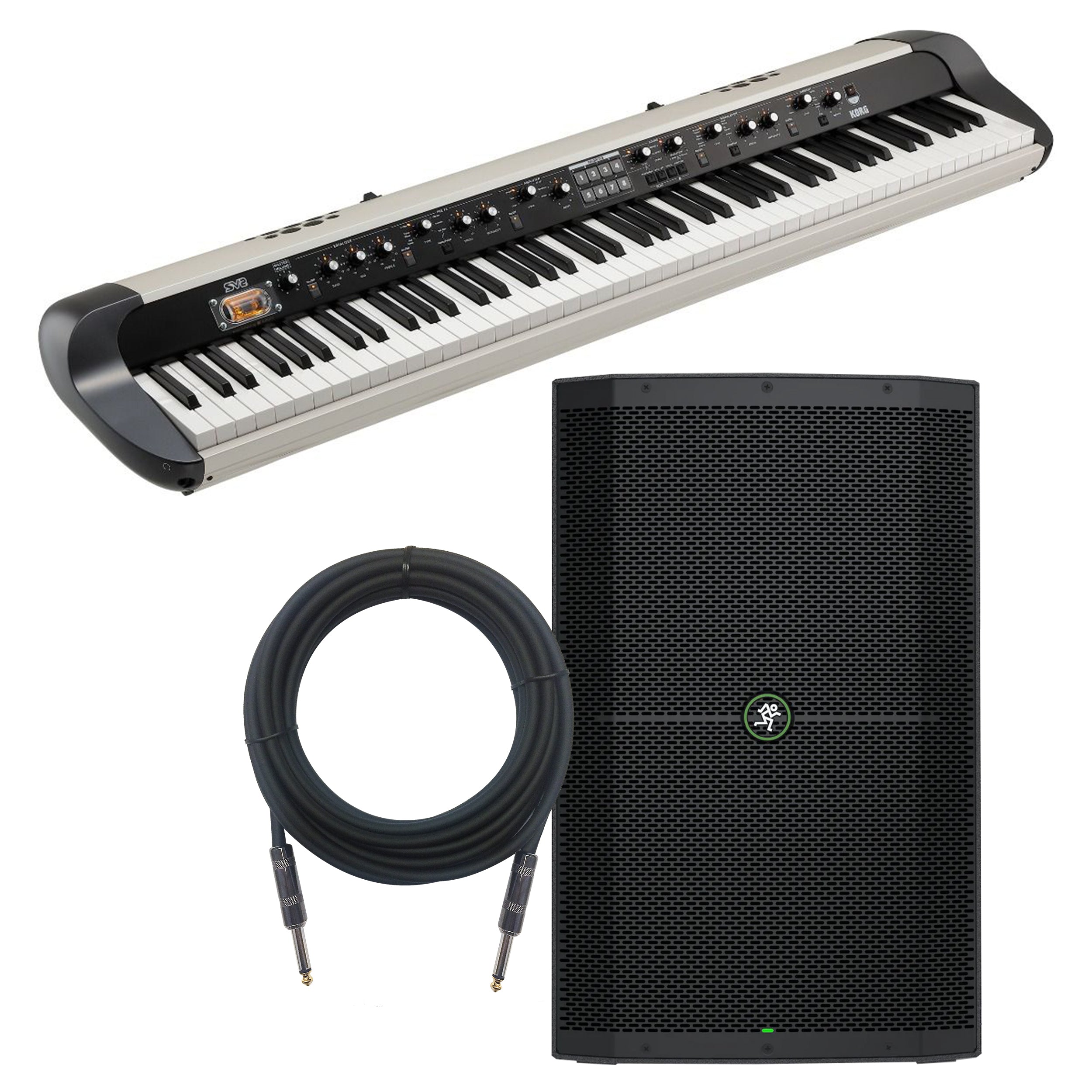 Korg SV-2S 88 Stage Vintage Piano - Vintage Creme MONITOR KIT