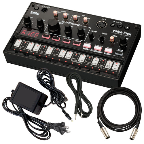 Korg Volca Kick - Analog Kick/Bass Generator POWER & CABLE RIG