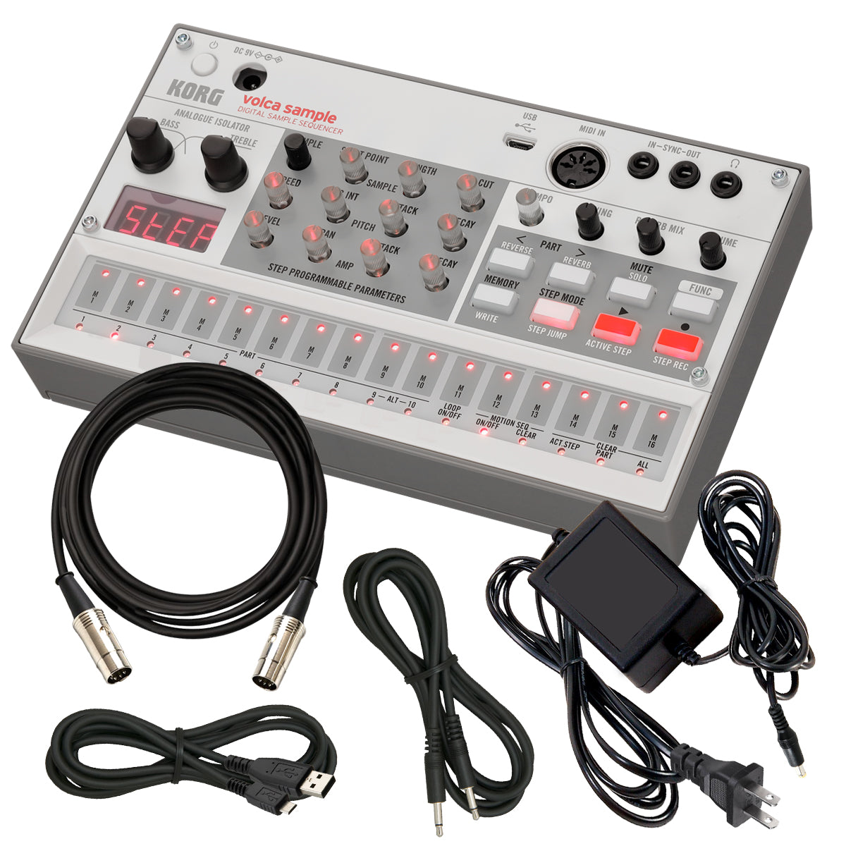 【美品】KORG volca sample2 本体 + ケーブル Korg Volca Sample 2 Digital Sample Sequencer POWER & CABLE