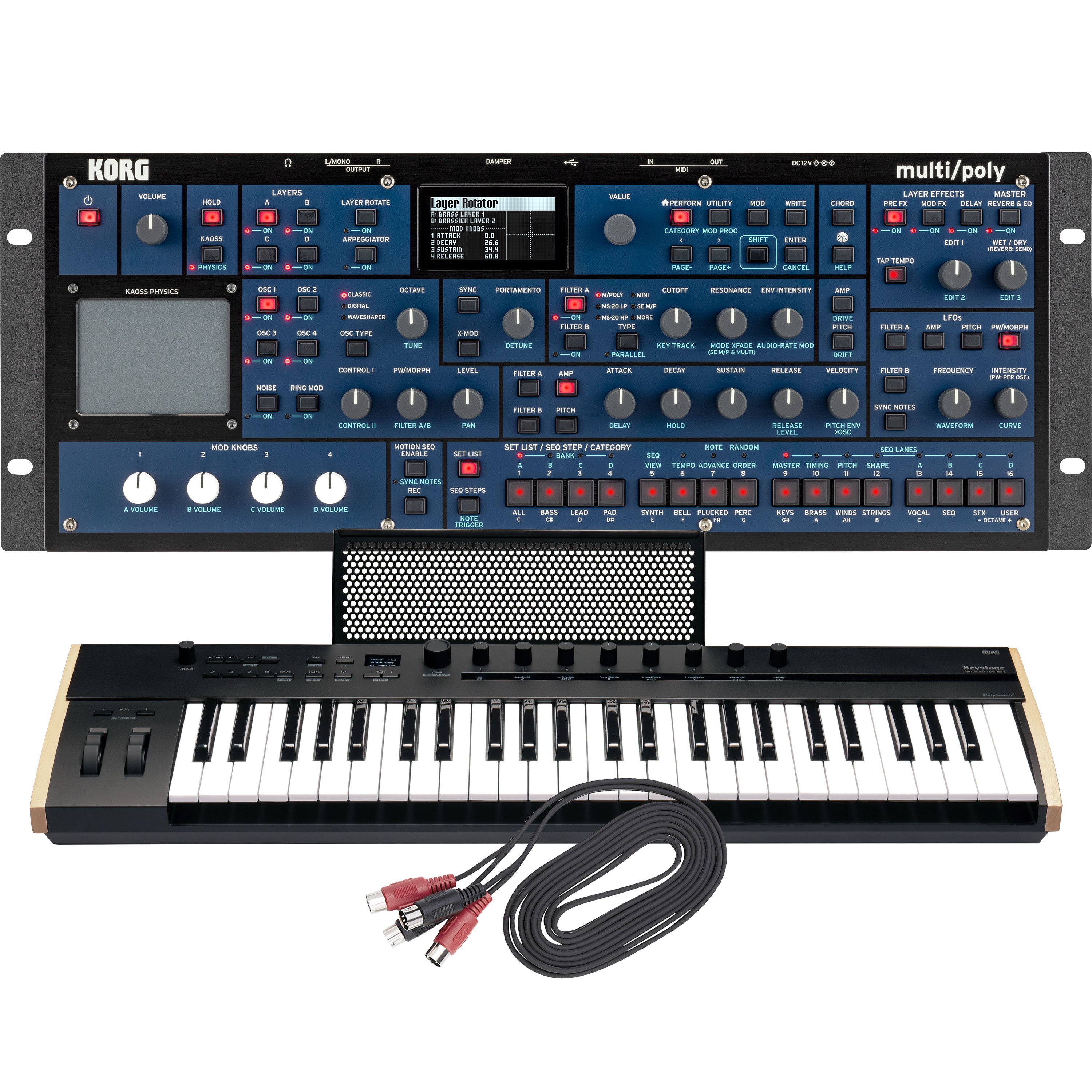 Korg Multi/Poly Module Analog Modeling Synthesizer Korg Multi/Poly Module Analog Modeling Synthesizer