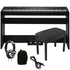 Kurzweil KaE1 Digital Piano - Black COMPLETE HOME BUNDLE