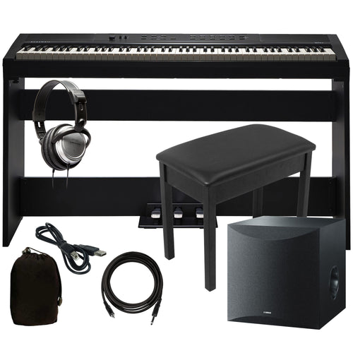 Kurzweil KaE1 Digital Piano - Black COMPLETE HOME BUNDLE PLUS