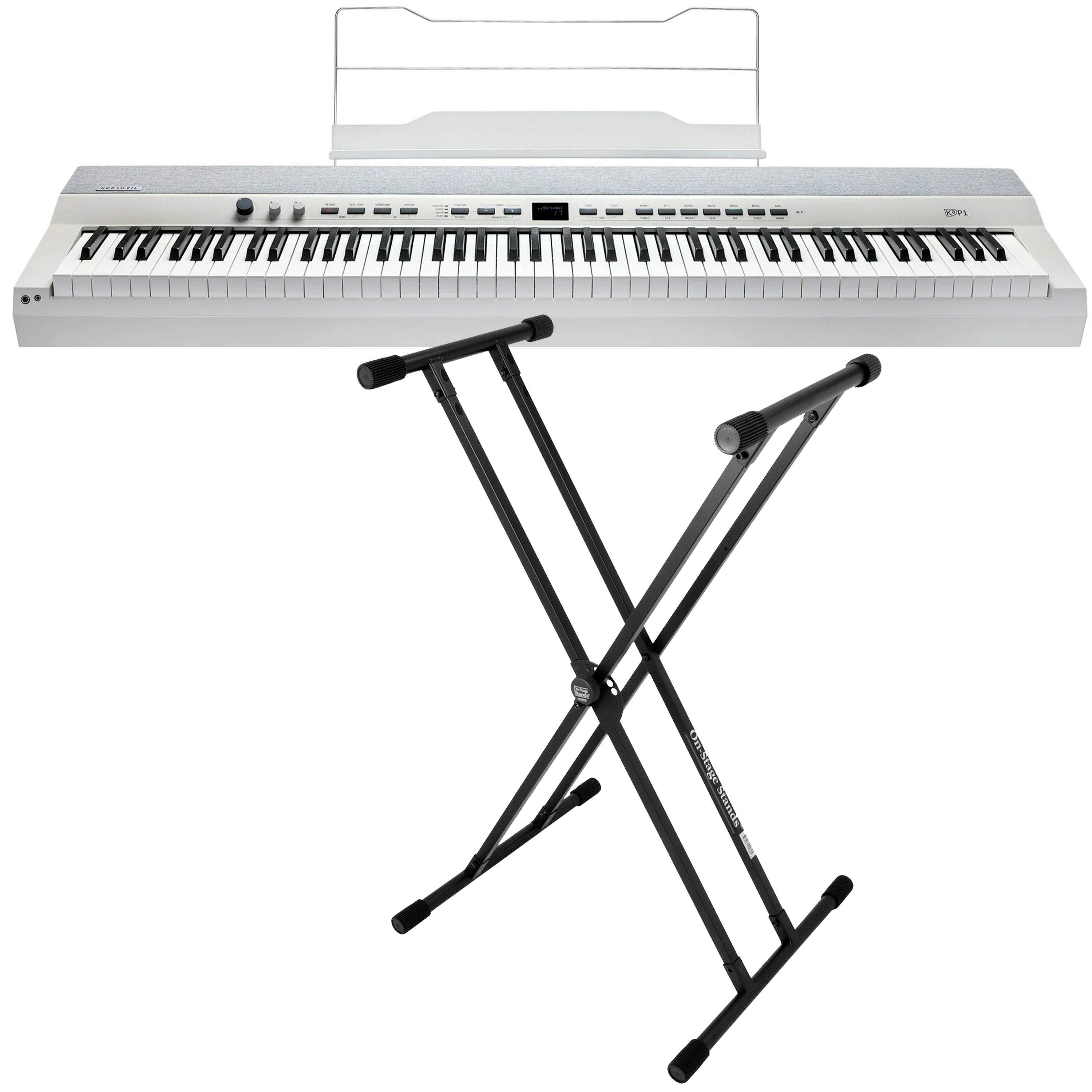 Kurzweil KaP1 Digital Piano - White BONUS PAK