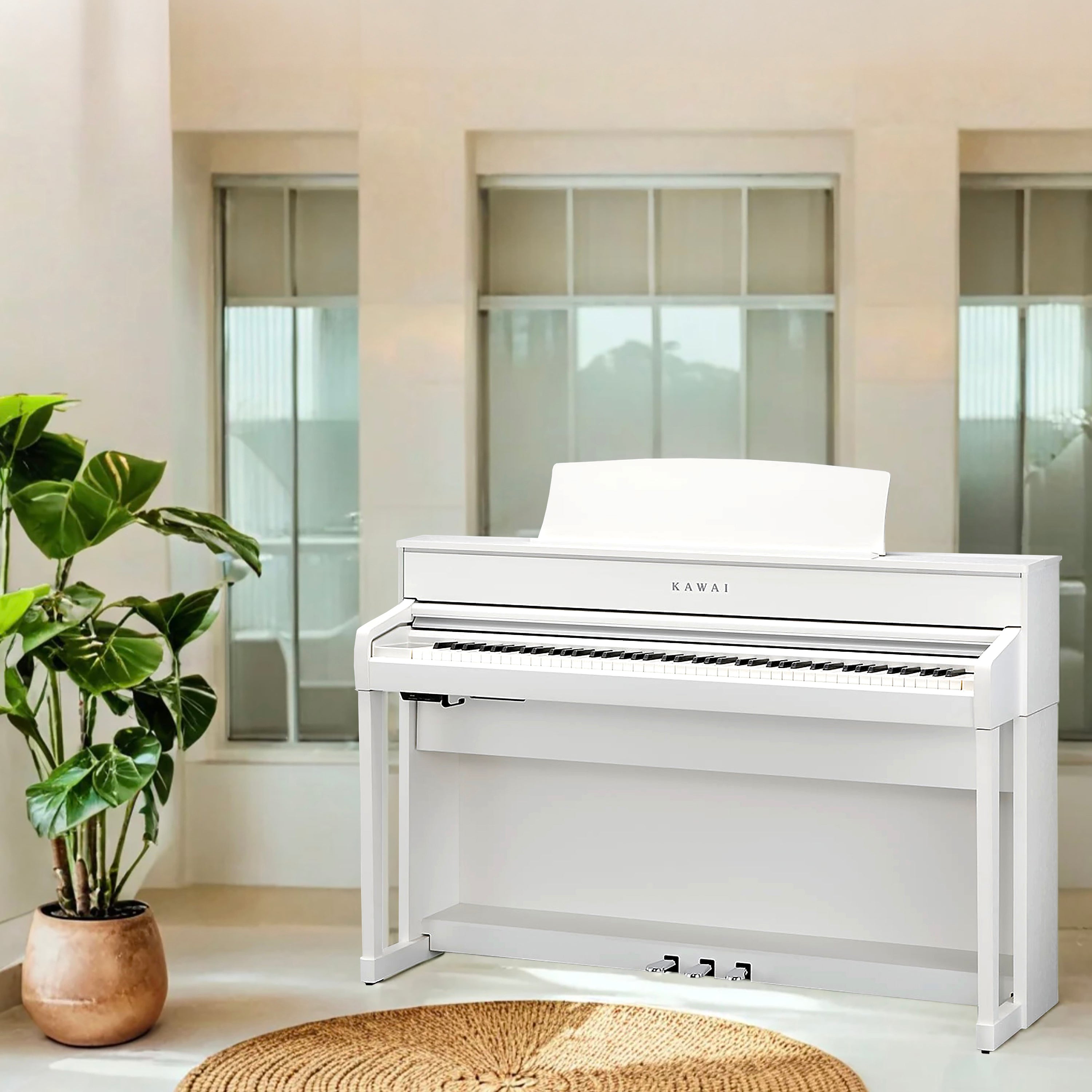 Kan　KAWAI デジタルピアノ ホワイト Kawai CA701 Digital Piano - Satin White – Kraft Music