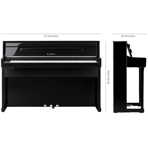 Kawai CA901 Digital Piano - Dimensions 
