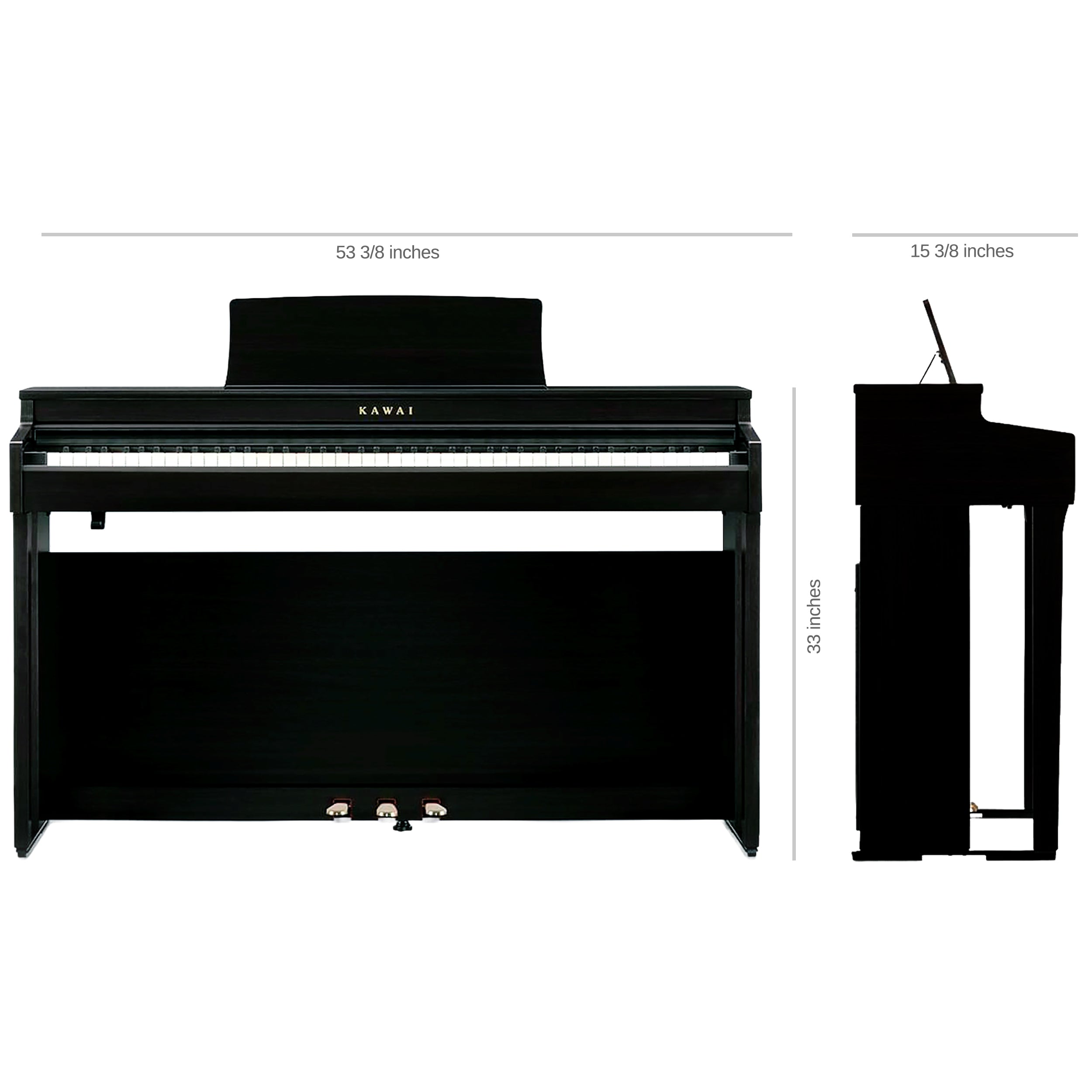 Kawai CN201 Digital Piano - Satin Black – Kraft Music