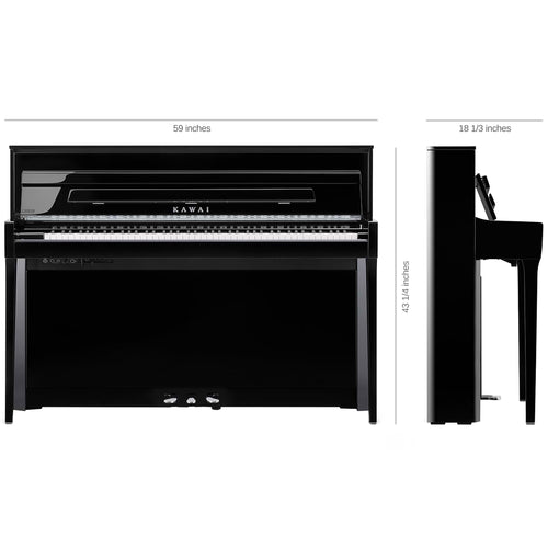 Kawai NOVUS NV6 Hybrid Upright Piano - Dimensions 