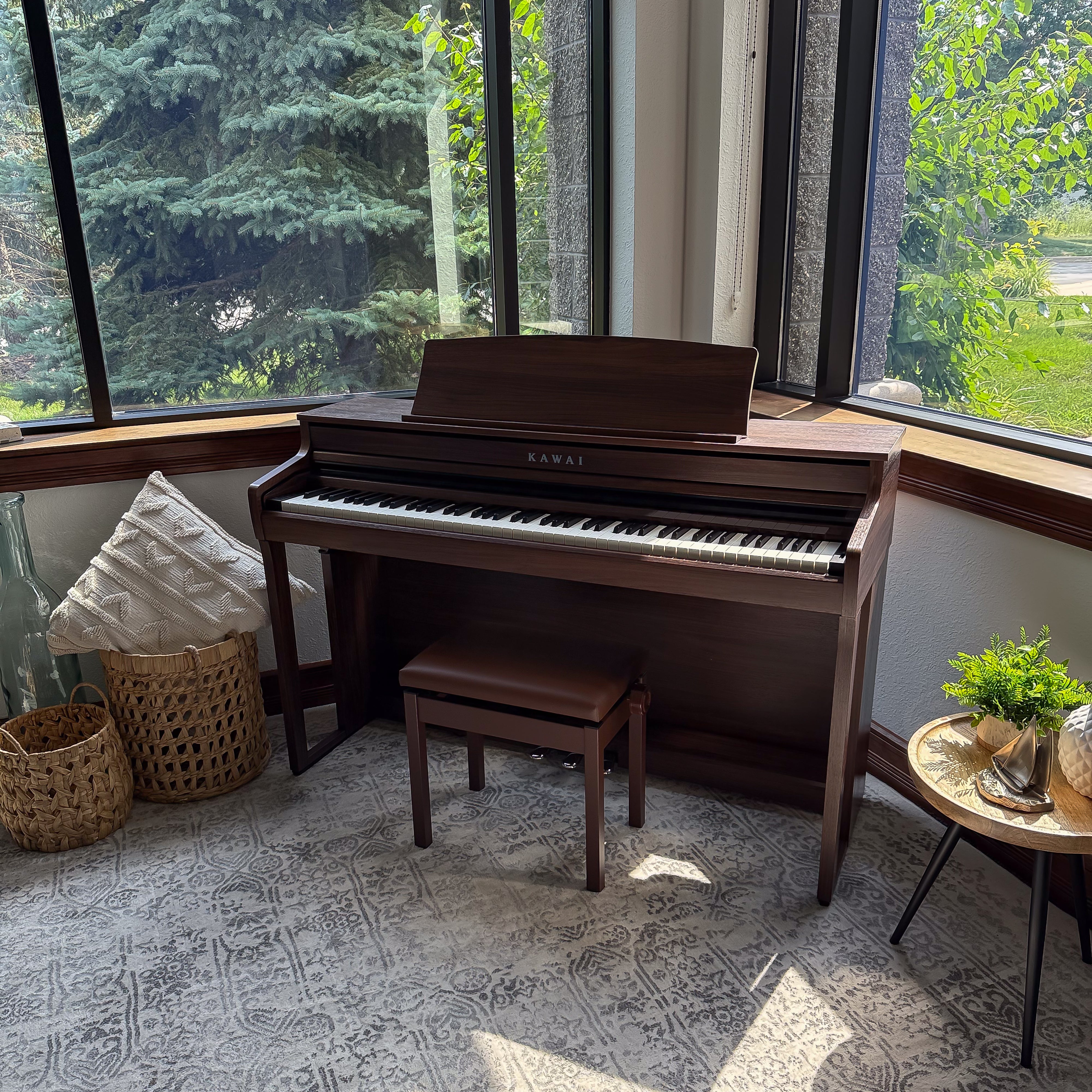 Kawai CA401 Concert Artist Digital Piano - Mocha Walnut - View 6
