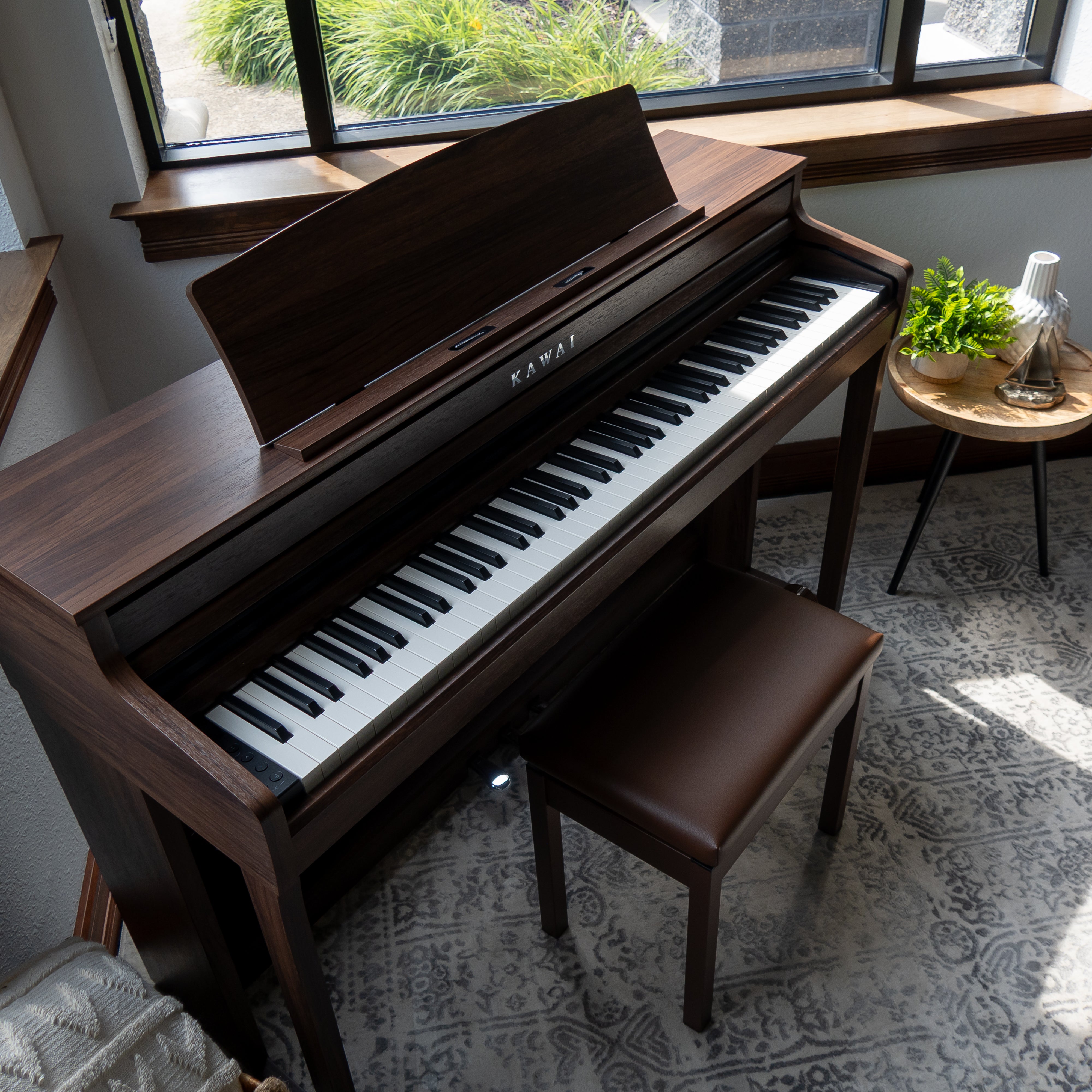 Kawai CA401 Concert Artist Digital Piano - Mocha Walnut - View 5