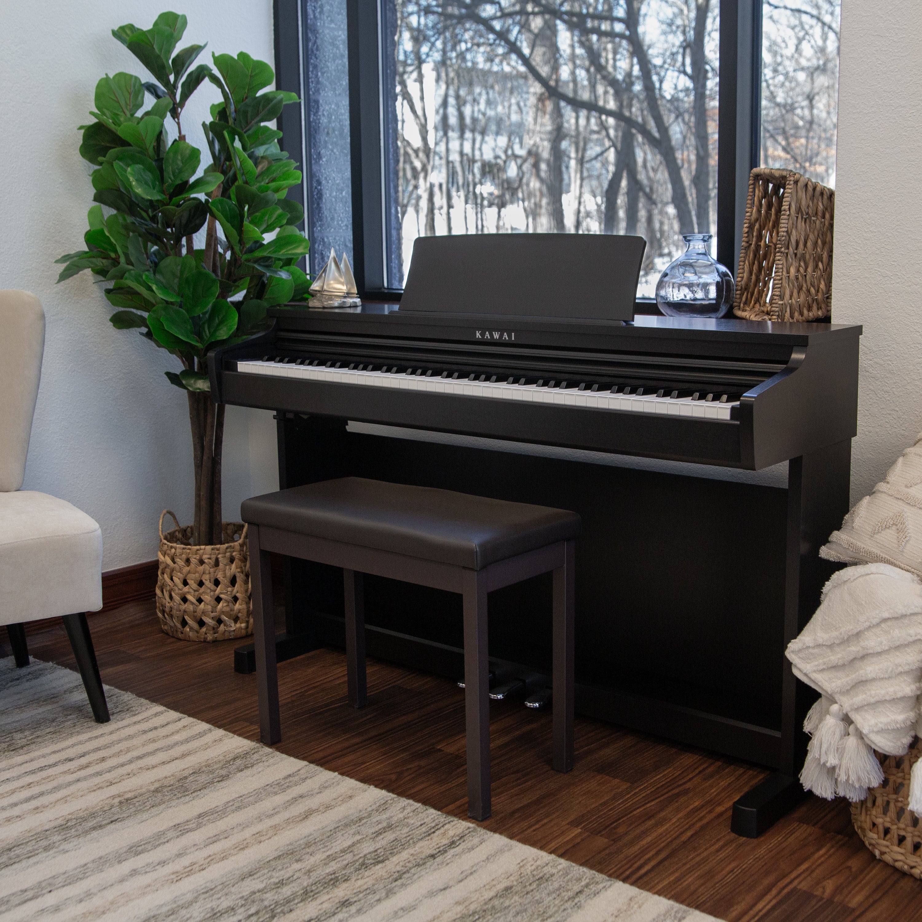 Kawai CX202 Digital Piano with Bench - Rosewood COMPLETE HOME