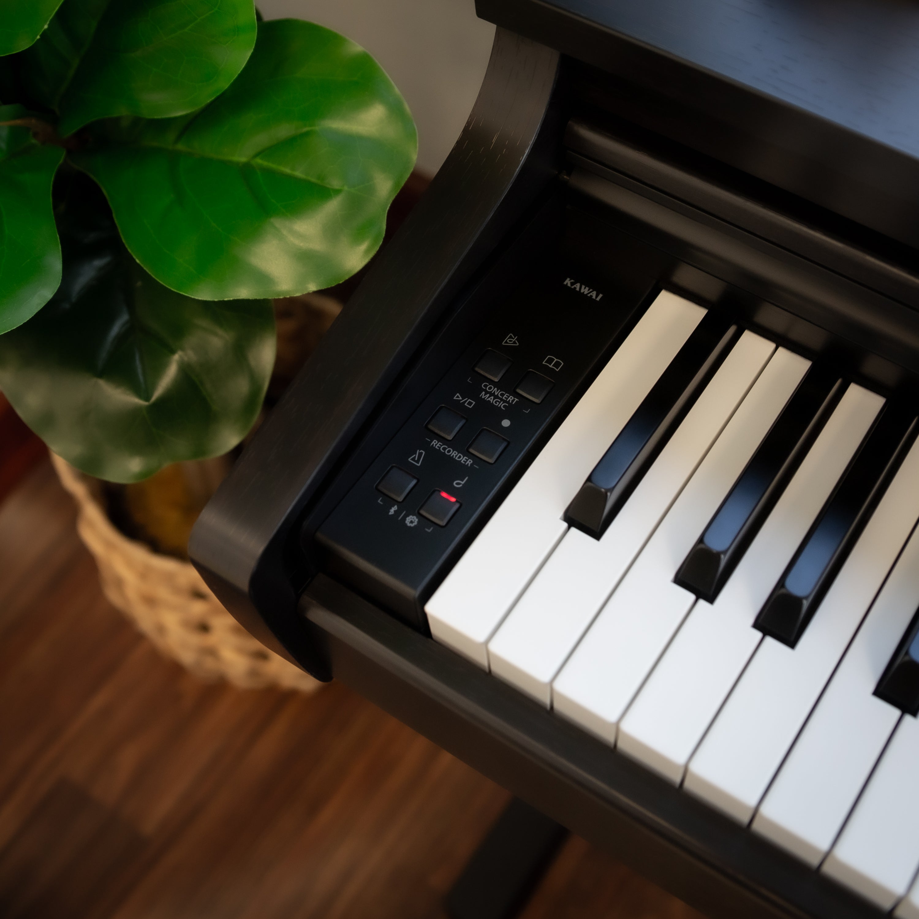 Kawai CX202 Digital Piano with Bench - Rosewood - Control panel