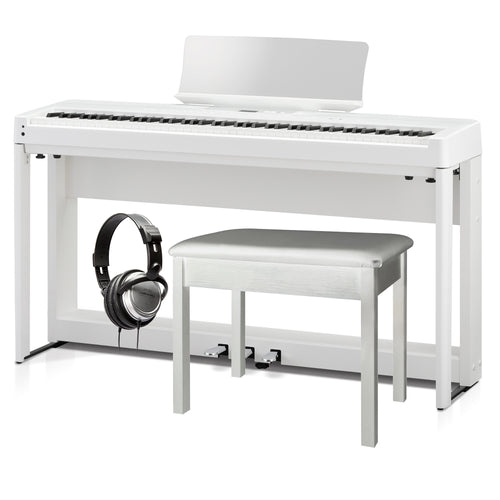 Kawai ES520 Portable Digital Piano - White COMPLETE HOME BUNDLE