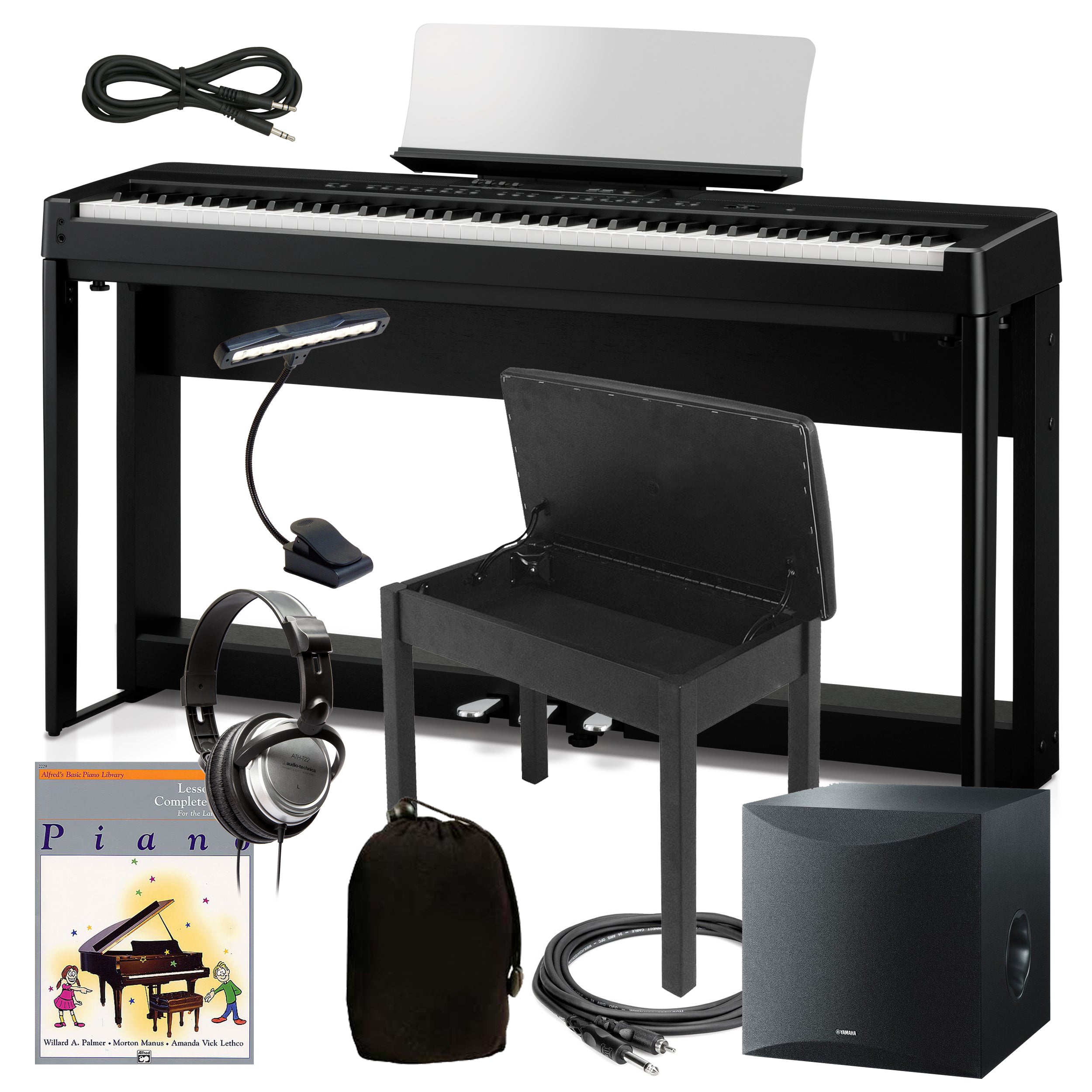 Kawai ES920 Portable Digital Piano - Black COMPLETE HOME BUNDLE PLUS