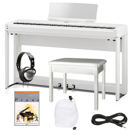 Kawai ES920 Portable Digital Piano - White COMPLETE HOME BUNDLE
