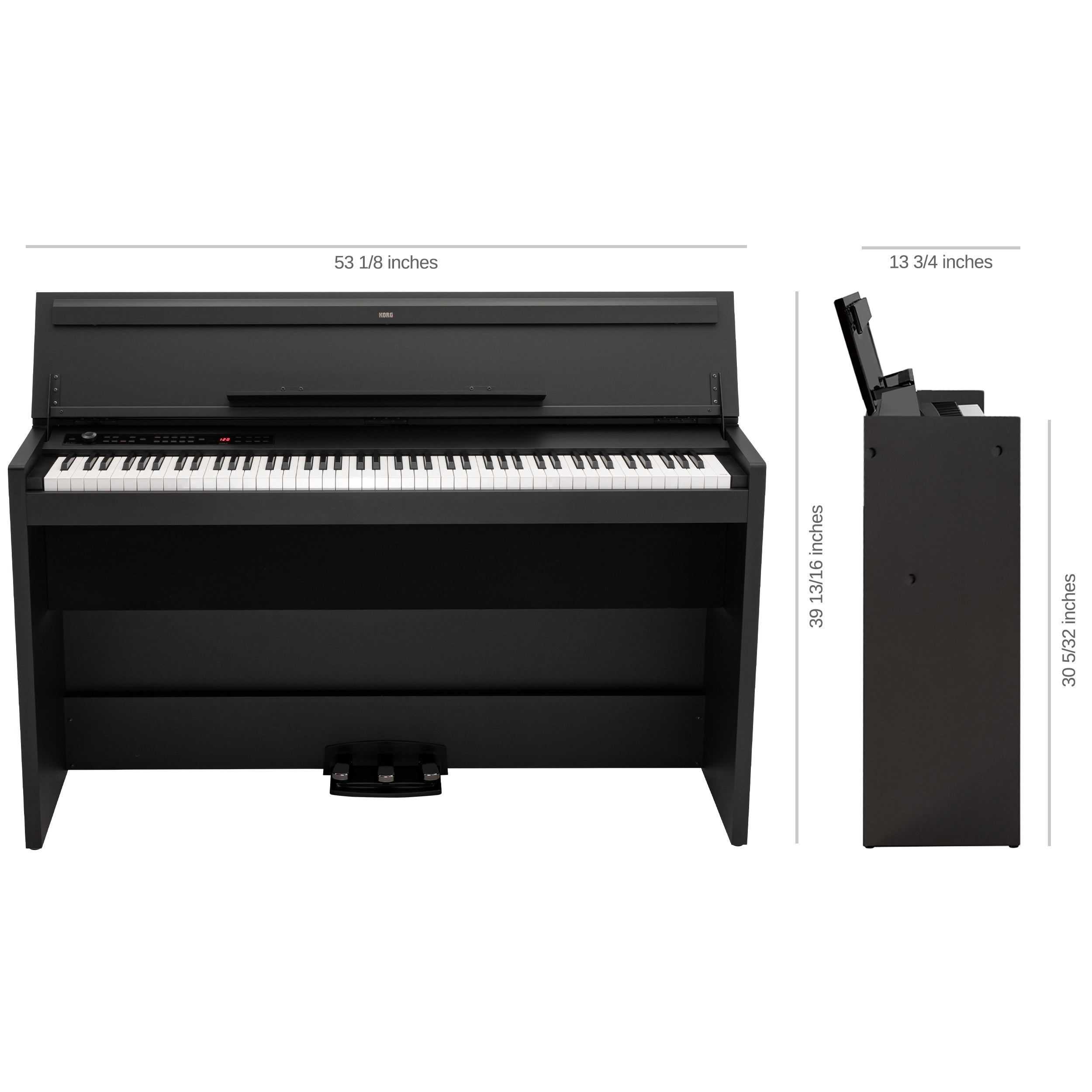Korg E1 Air Digital Piano - Dimensions