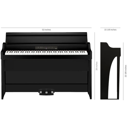 Korg G1B Air Digital Piano - Dimensions