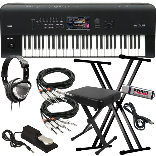 Korg Nautilus 61 Music Workstation KEY ESSENTIALS BUNDLE