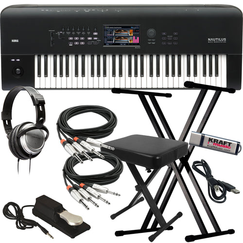 Korg Nautilus 61 Music Workstation KEY ESSENTIALS BUNDLE