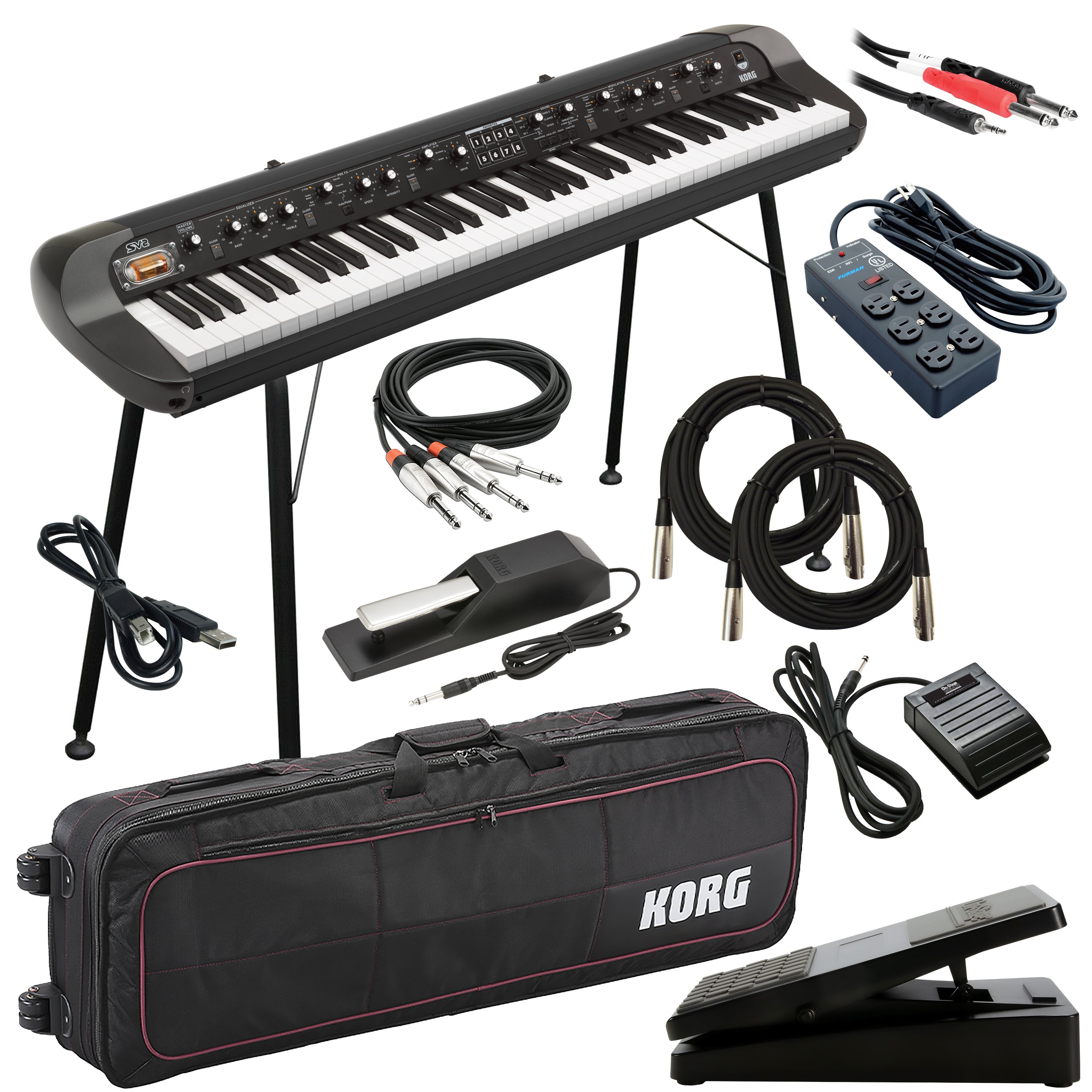 Korg SV-2 73 Stage Vintage Piano - Black STAGE RIG