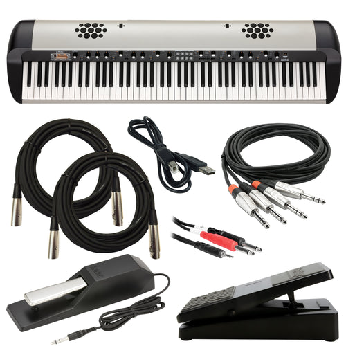 Korg SV-2S 88 Stage Vintage Piano - Vintage Creme CABLE KIT