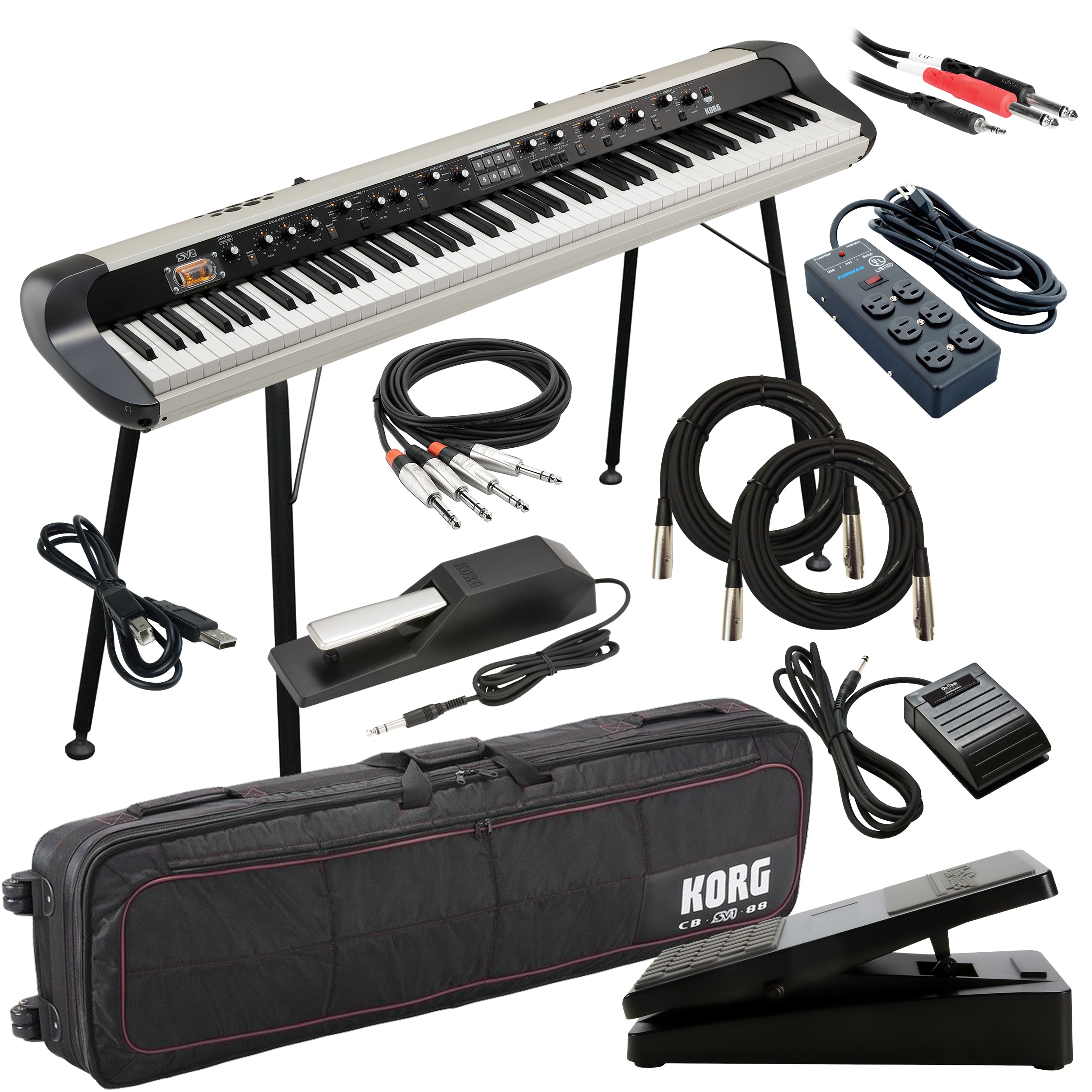 Korg SV-2S 88 Stage Vintage Piano - Vintage Creme STAGE RIG