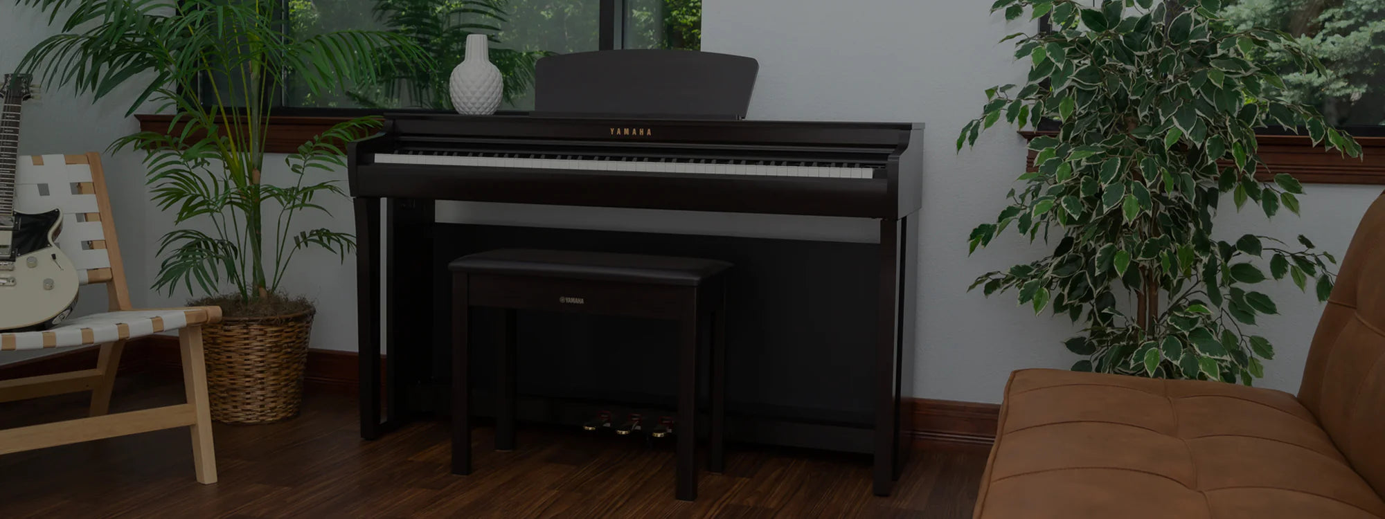 Yamaha digital piano in nice room