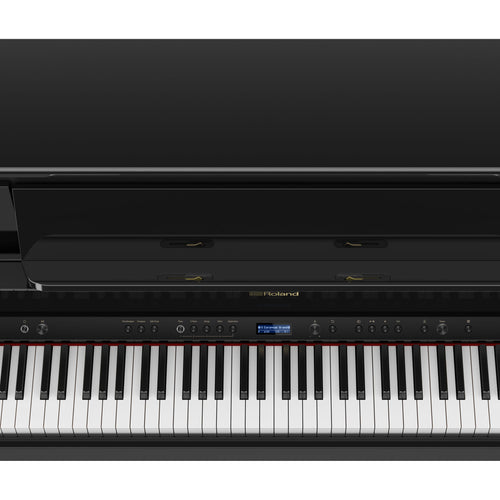 Roland LX708 Digital Piano - Polished White - controls