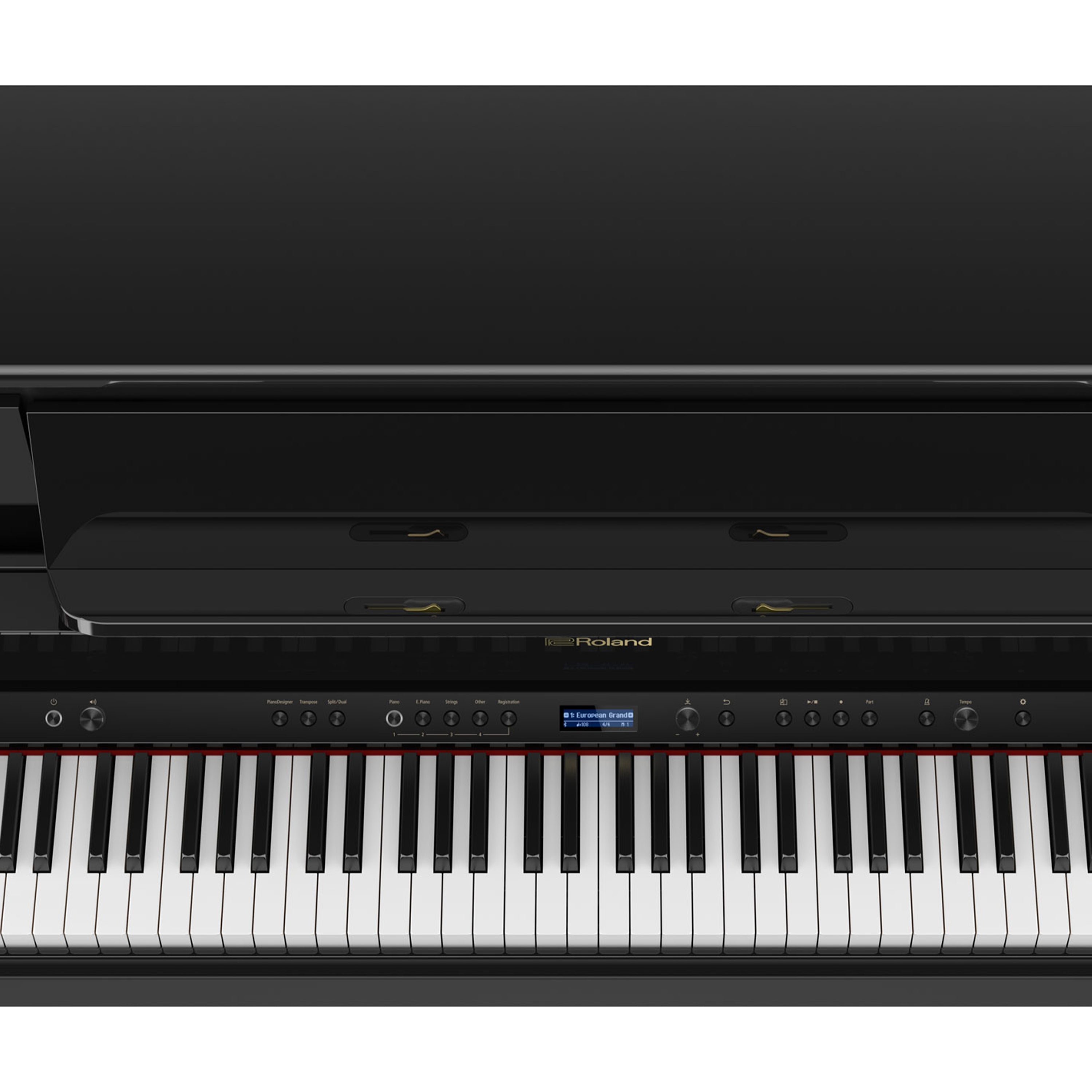 Roland LX708 Digital Piano - Charcoal Black - controls