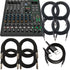 Collage image of the Mackie ProFX10v3+ 10 Channel Mixer CABLE KIT