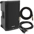 Collage of items included in the Mackie Thump12v4 12" Powered Speaker CABLE KIT
