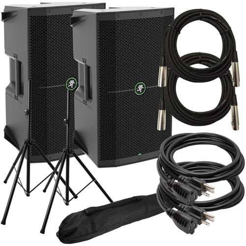 Mackie Thump210 10" 1400W Powered Loudspeaker AUDIO ESSENTIALS BUNDLE