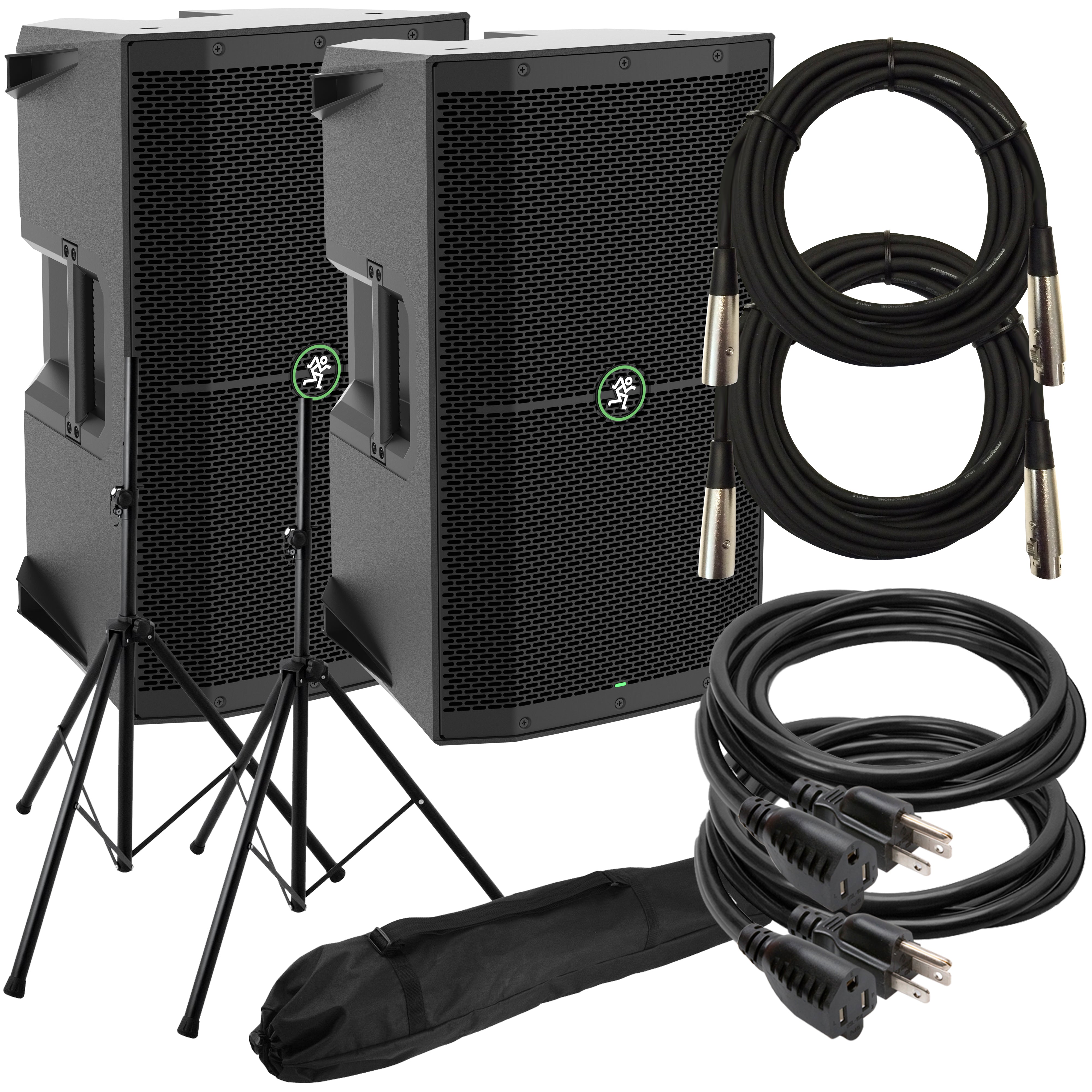 Mackie Thump210 10" 1400W Powered Loudspeaker AUDIO ESSENTIALS BUNDLE