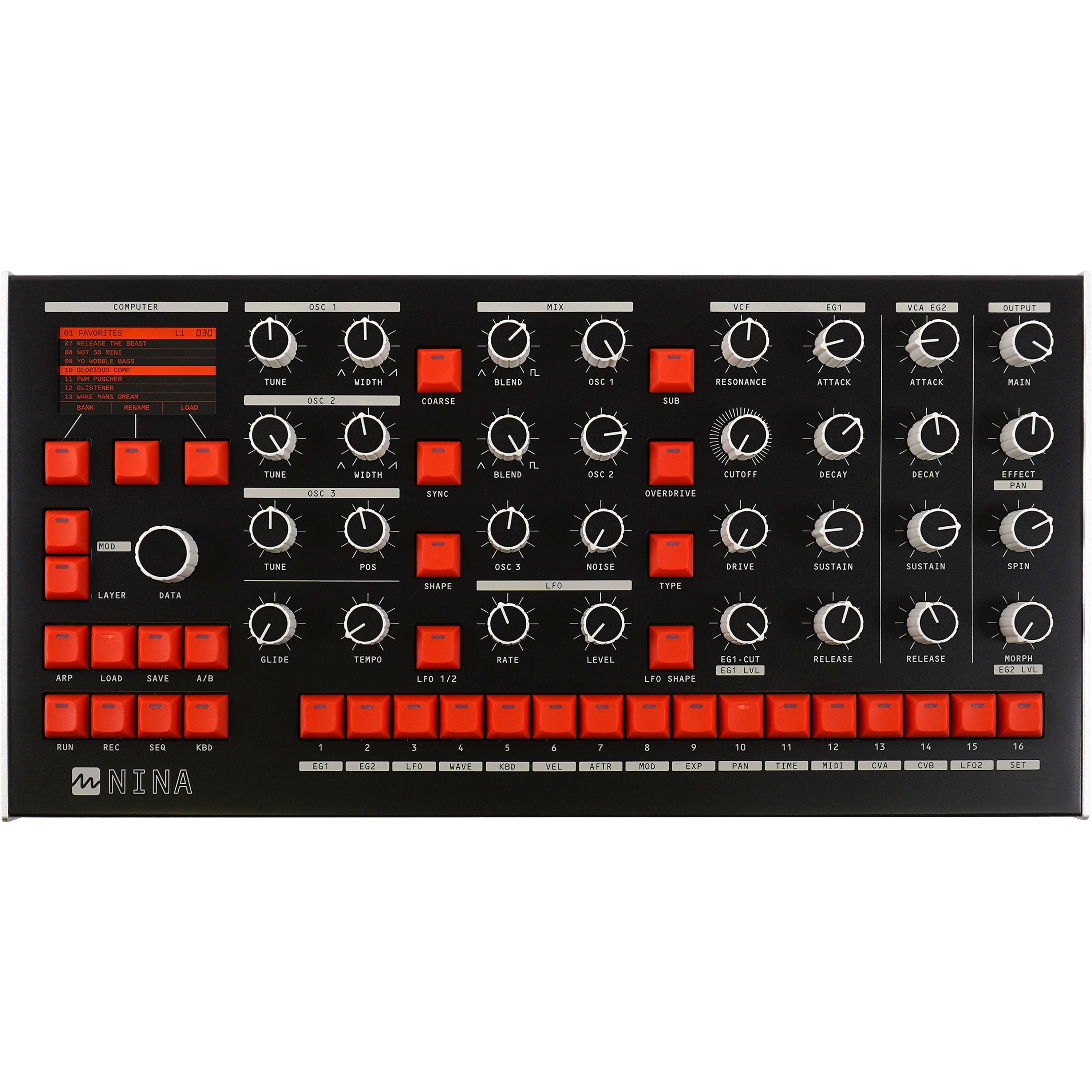 Melbourne Instruments Nina 12-Voice Analog Polyphonic Synthesizer CABLE KIT