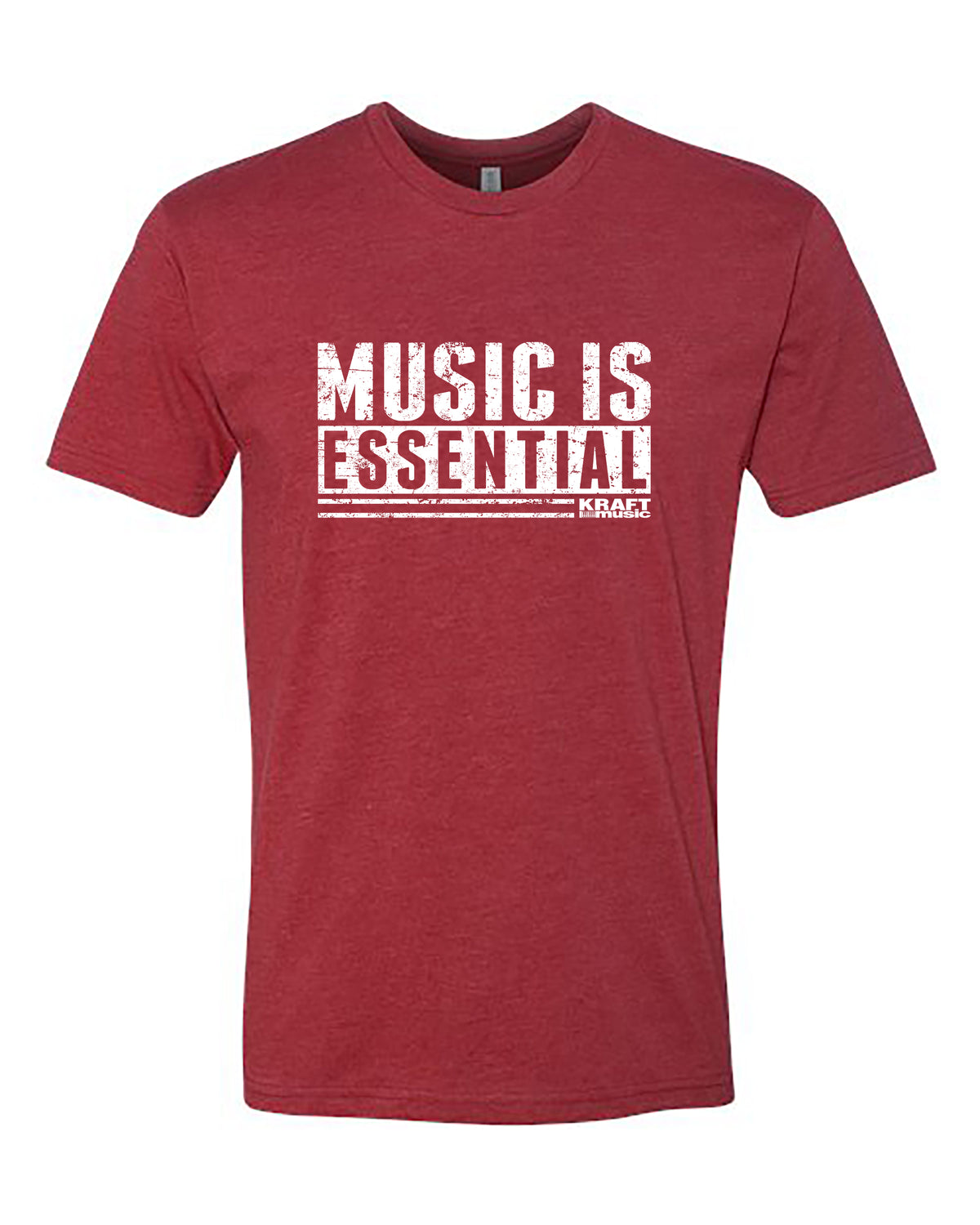 Kraft Music "Music Is Essential" T-Shirt - Red