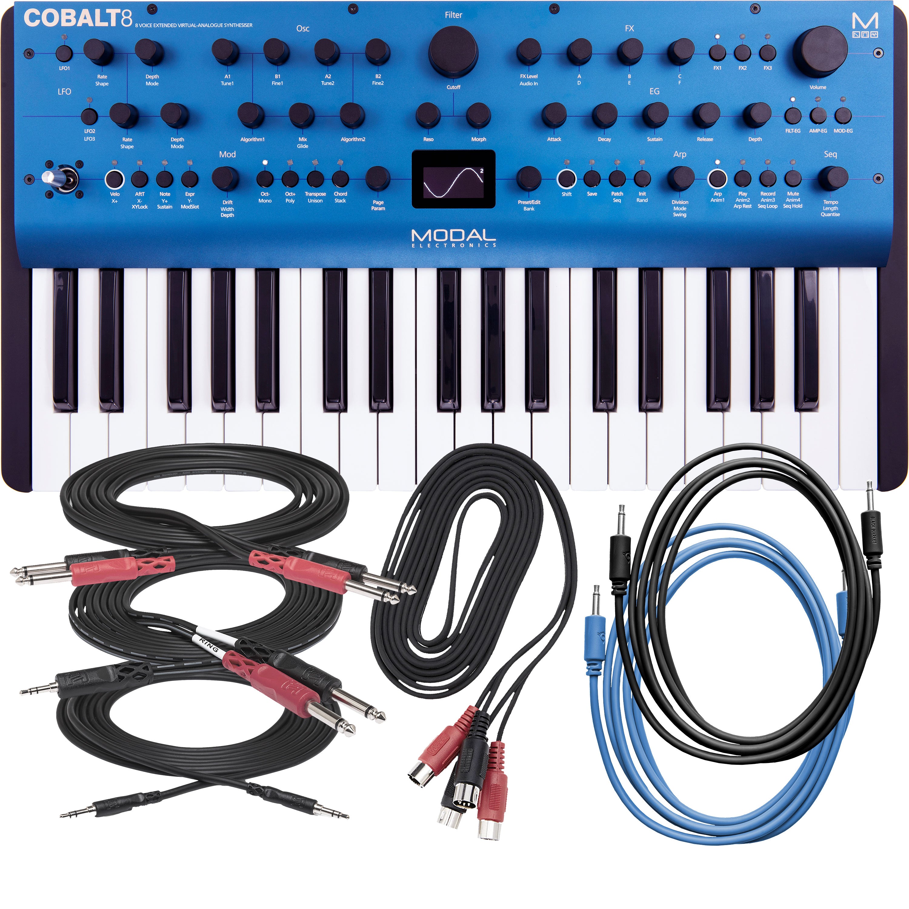 Modal Electronics Cobalt8 37-Key Virtual Analog Synthesizer CABLE KIT