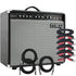 Collage showing components in Moog Model 112 4-Channel Instrument Amplifier COMPLETE CABLE KIT
