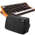 Collage showing components in Moog Subsequent 37 Analog Synthesizer CARRY BAG KIT